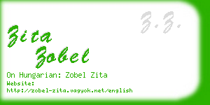 zita zobel business card